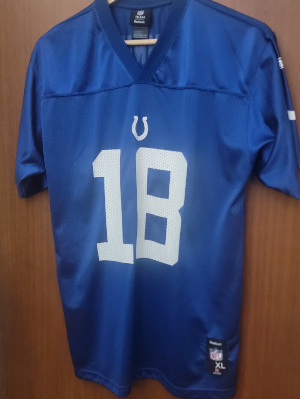 Reebok Indianapolis Colts Peyton Manning #18 Blue NFL Jersey Youth Size XL